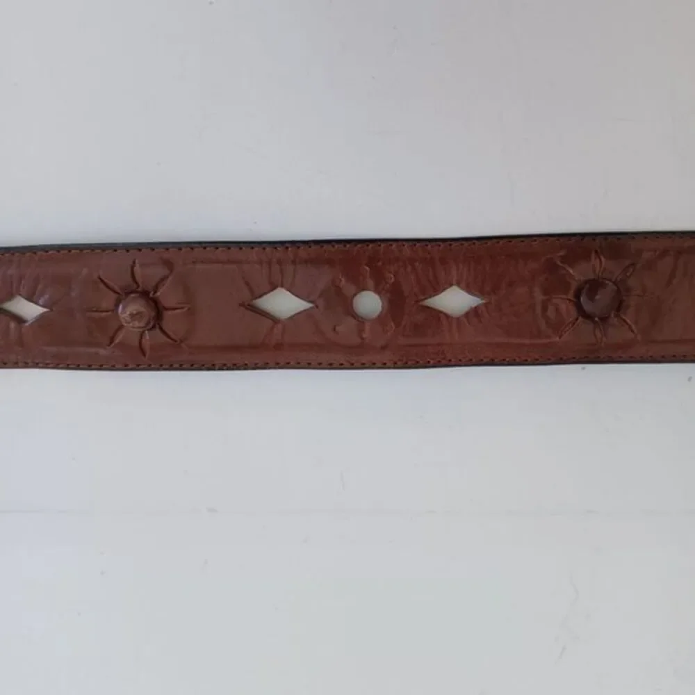 Mod Depose Jennifer Garham Belt Leather Brown Sz 30‎ Small Boho Western